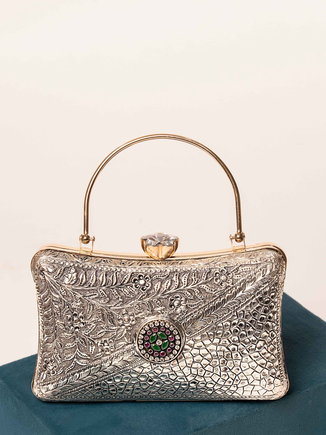 Silver Crystal Trio Purse (Price on Demand)
