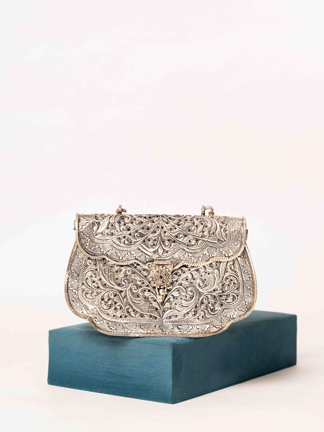 Silver Pink Luxe Gem Purse (Price on Demand)
