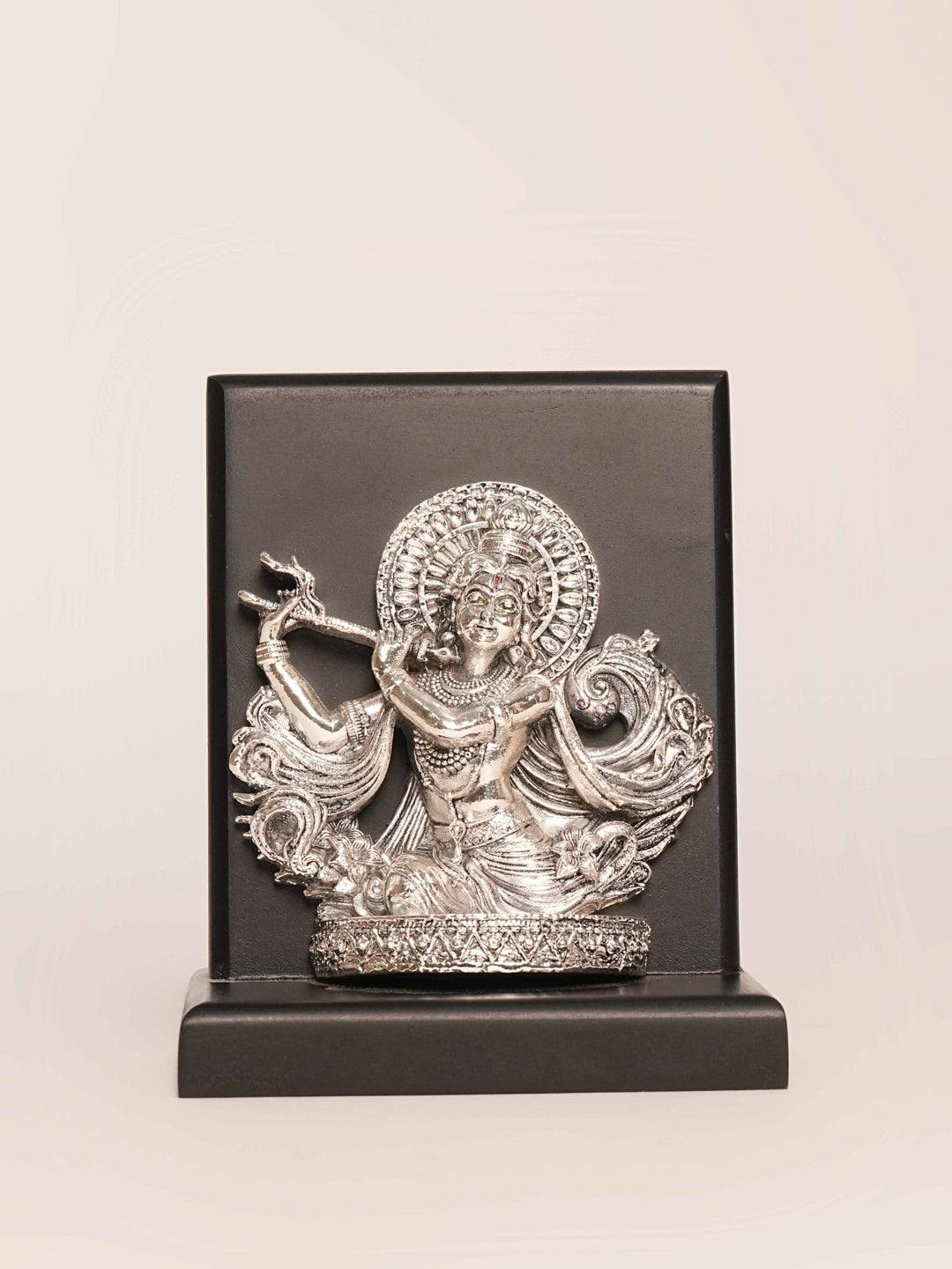 Silver Krishna Ji Playing Bansuri