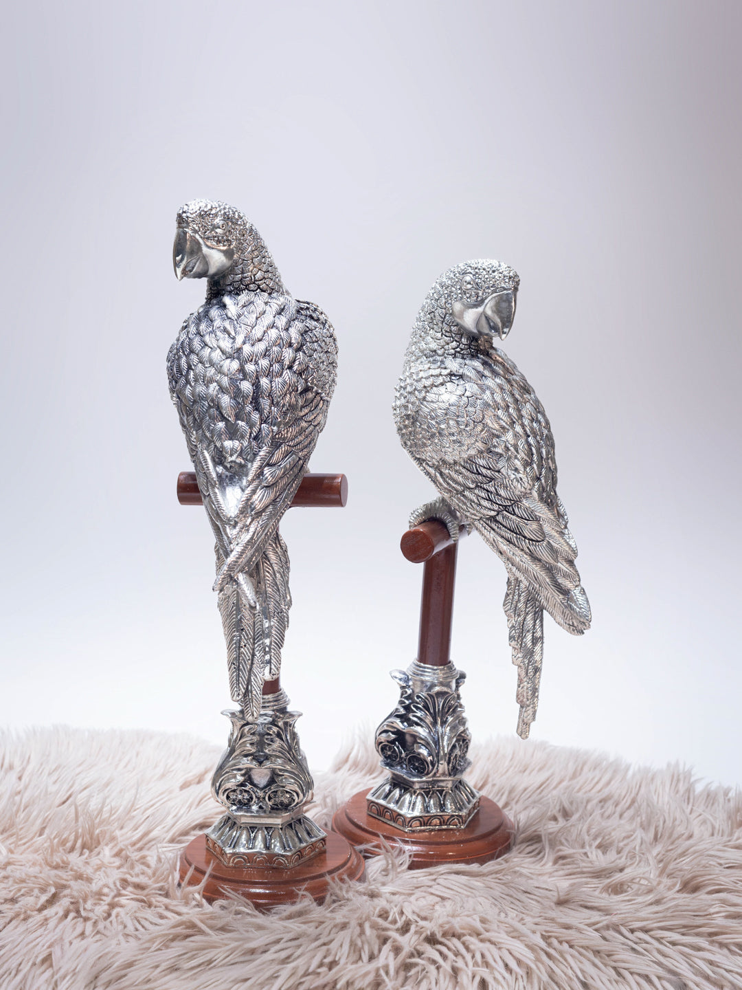 Silver Parrot (Pair)