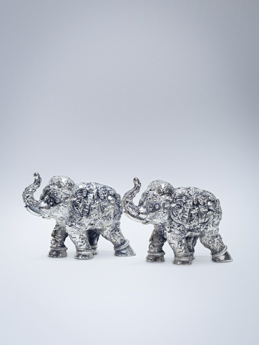 Silver Elephant (Pair)