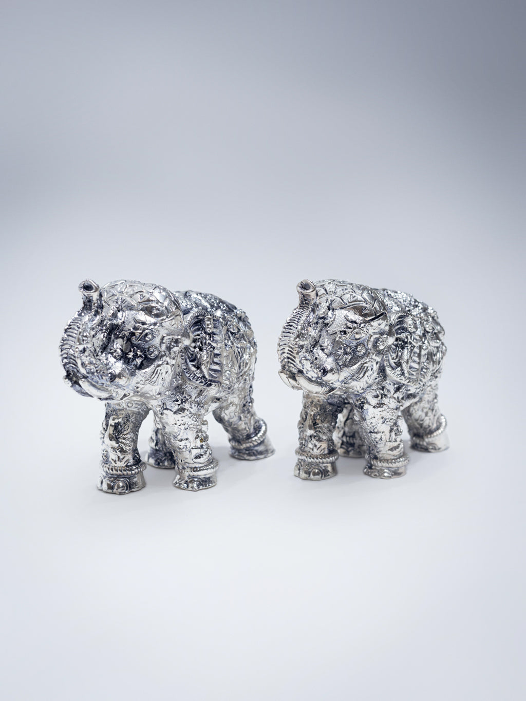 Silver Elephant (Pair)