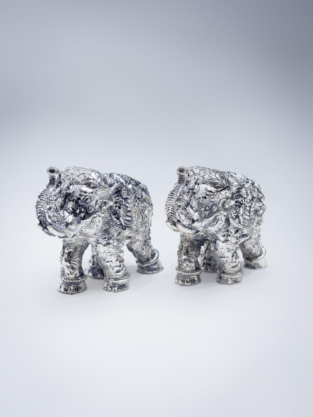 Silver Elephant (Pair)