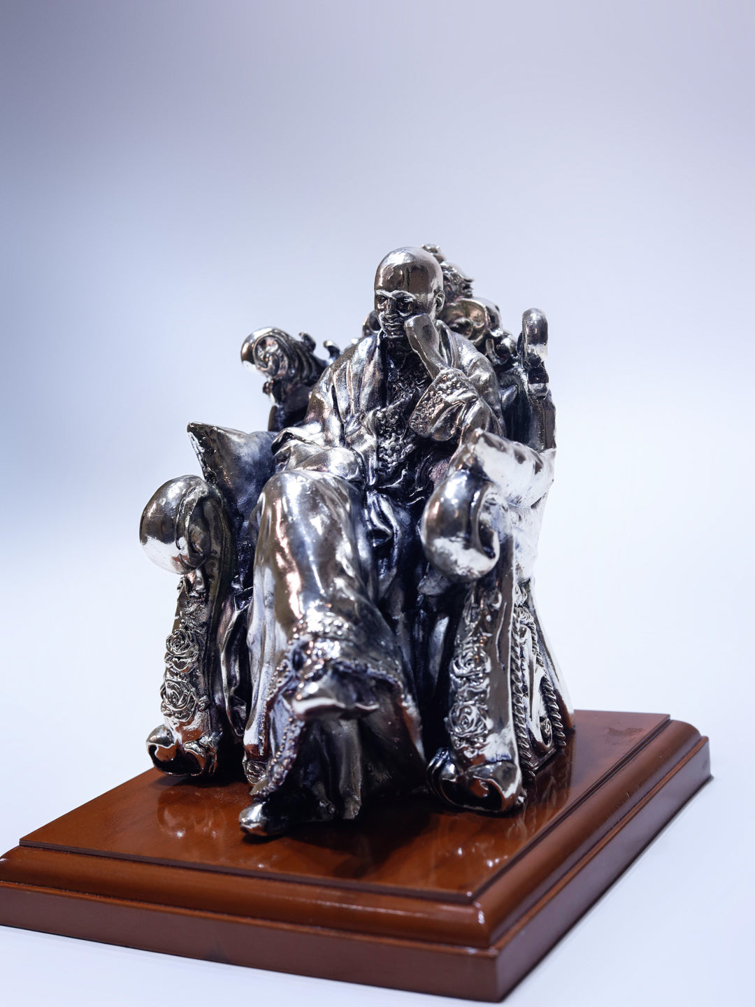 Silver Guru Ji (Hexagon Shape Base)