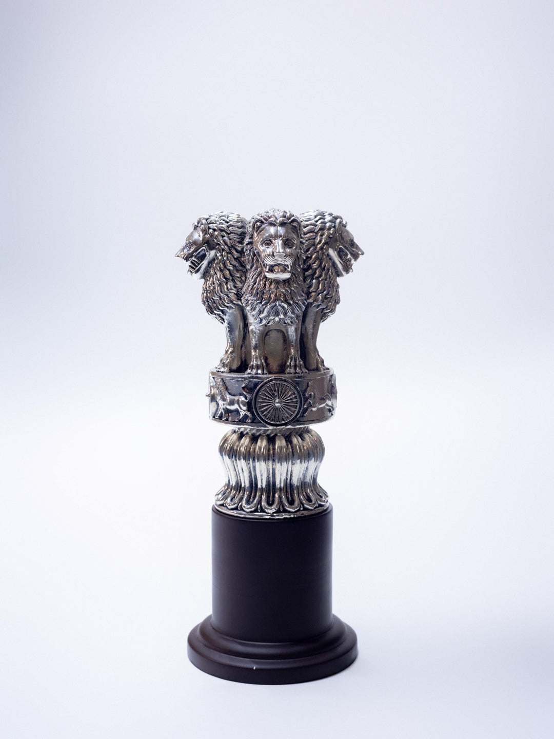 Silver Ashok Stambh With Antique Finish