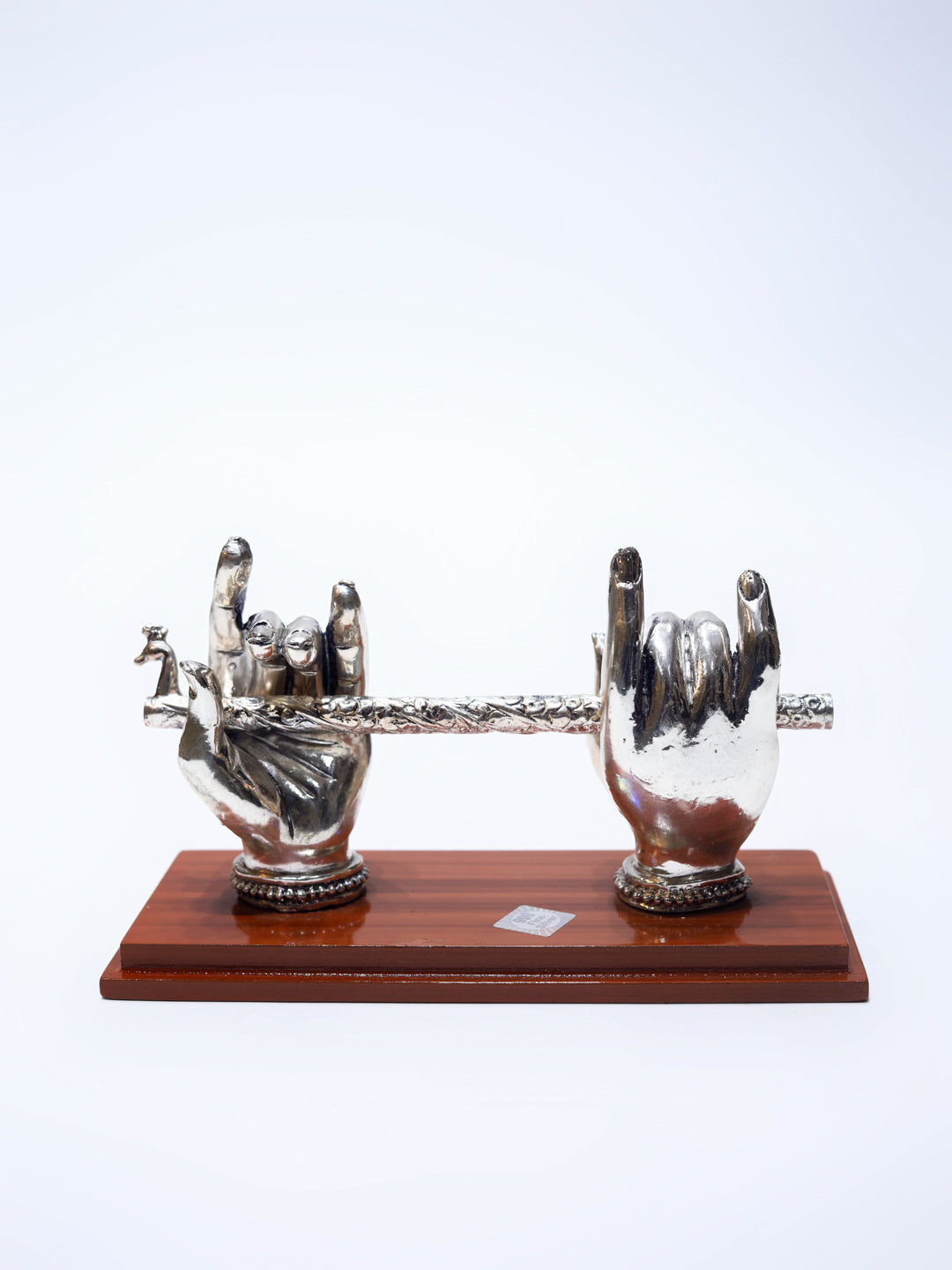 Silver Krishna's Divine Hands Holding Bansuri