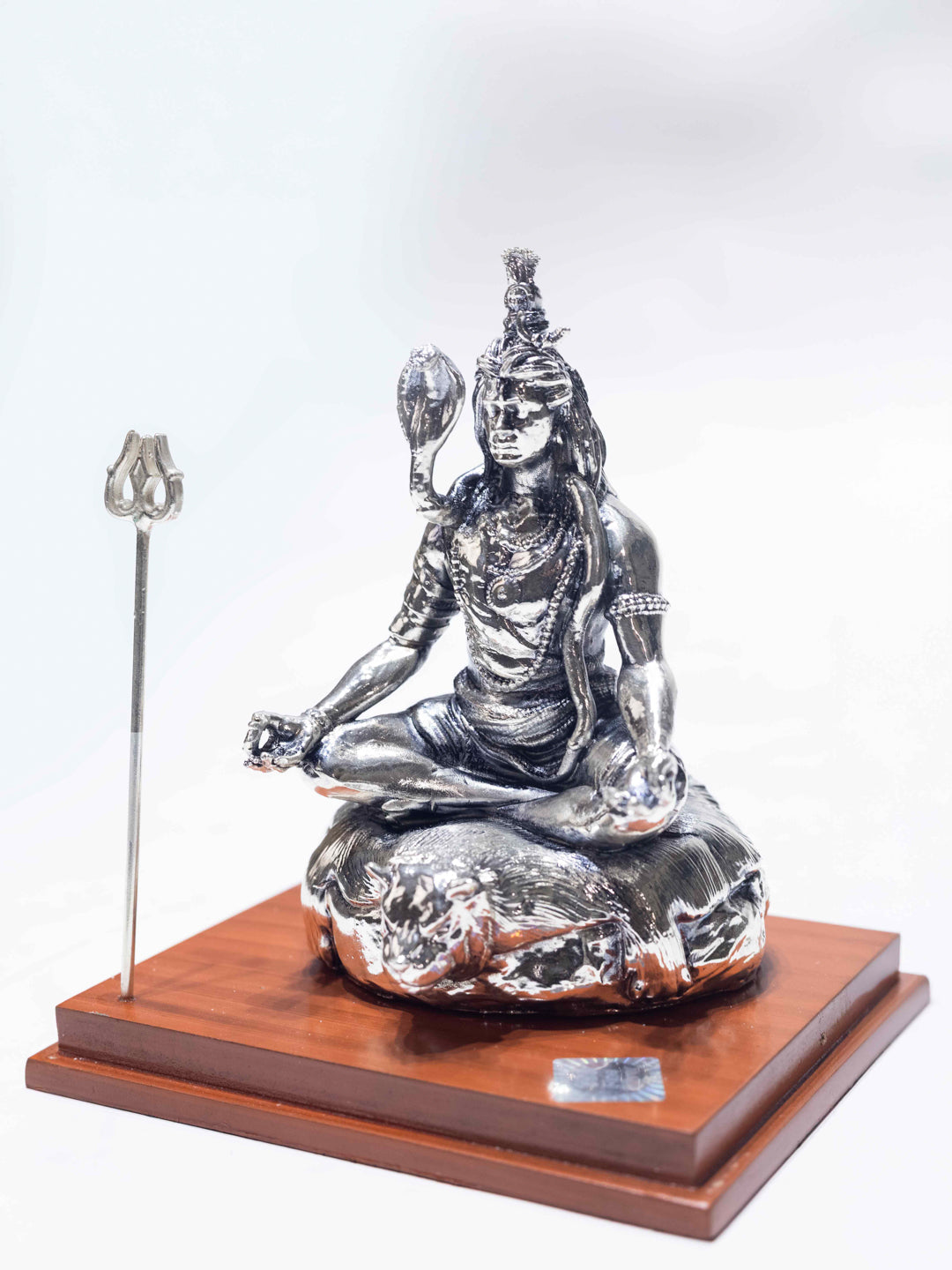 Silver Shiv Ji (With Acrylic Box)